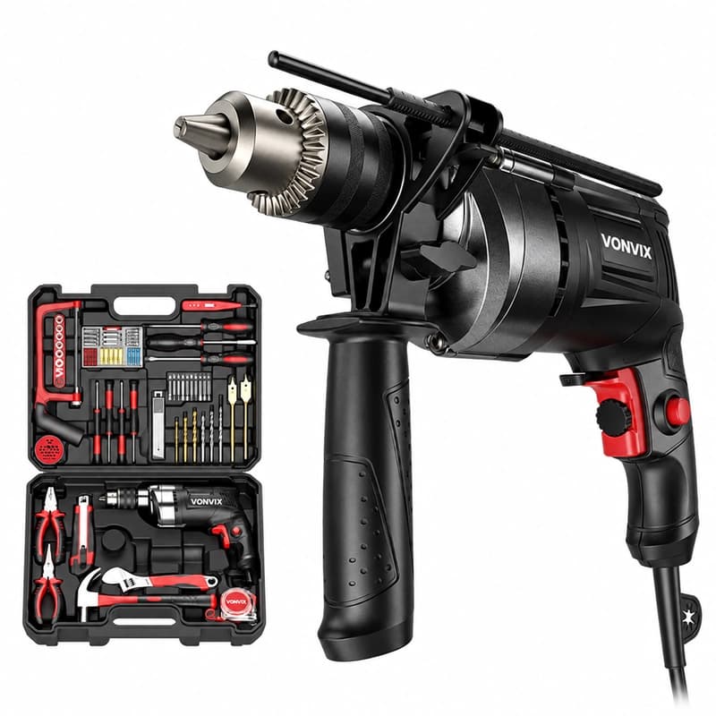 Corded drill tool case kit